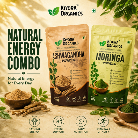 Natural Energy Combo | Ashwagandha Powder + Moringa Powder