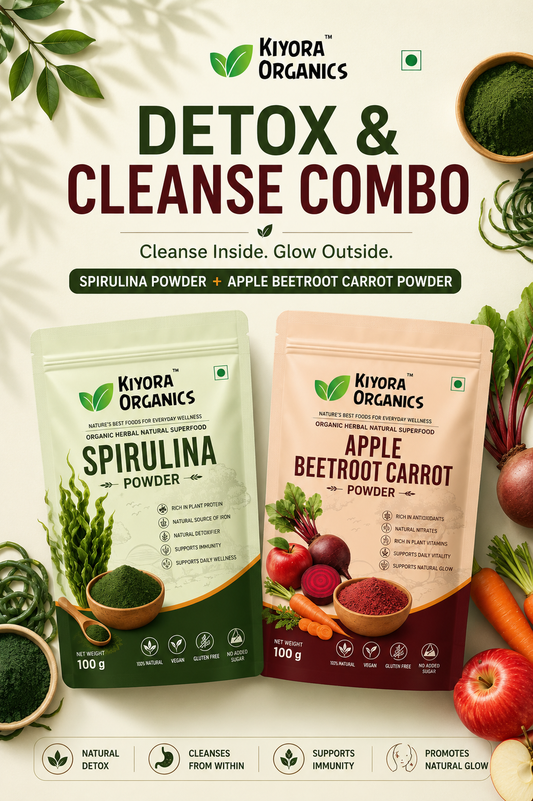 Detox & Cleanse Combo | Spirulina Powder + Apple Beetroot Carrot Powder